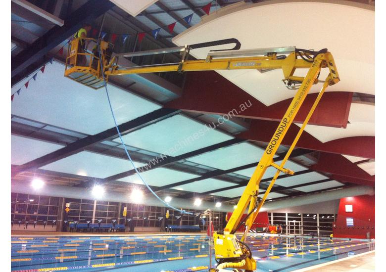 caption Leguan 125 Spider Lift for hire. Cherry picker