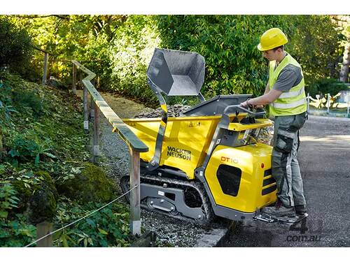 Wacker Neuson Tracked Site Dumper: Diesel, Swivel, Tip Skip