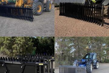BEH Skidsteer Stick Rake 2100mm *MADE TOUGH IN AUSTRALIA*