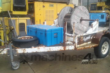 1.5ton Hydraulic self loading cable drum trailers