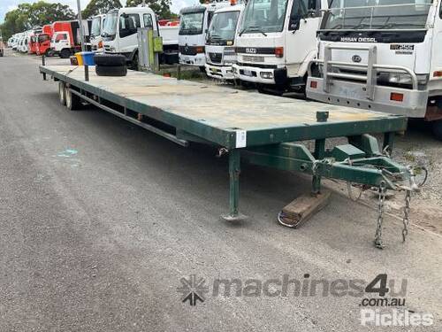 2000 Aust Portable Grandstands P/L 02-250 Tandem Axle Flat Top Trailer