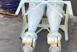 Cyclone 2.1m x 650mm diameter Hosokawa Iron Works Rotary Valve 1HP combo