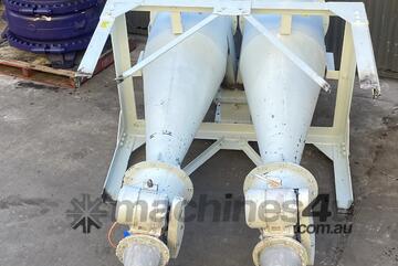 Cyclone 2.1m x 650mm diameter Hosokawa Iron Works Rotary Valve 1HP combo
