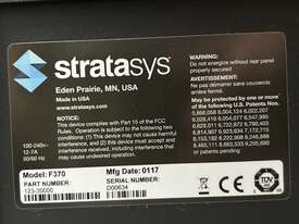 2017 Stratasys F370 3D Printer - picture0' - Click to enlarge