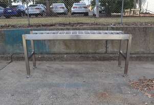 Stainless Steel Gravity Roller Conveyor - 1.9m long