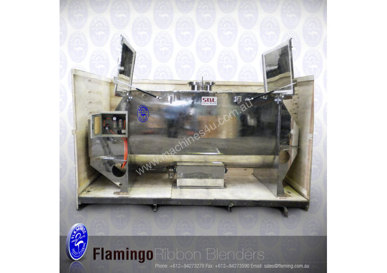 caption *NEW* Stainless Steel Ribbon Mixer & Blender