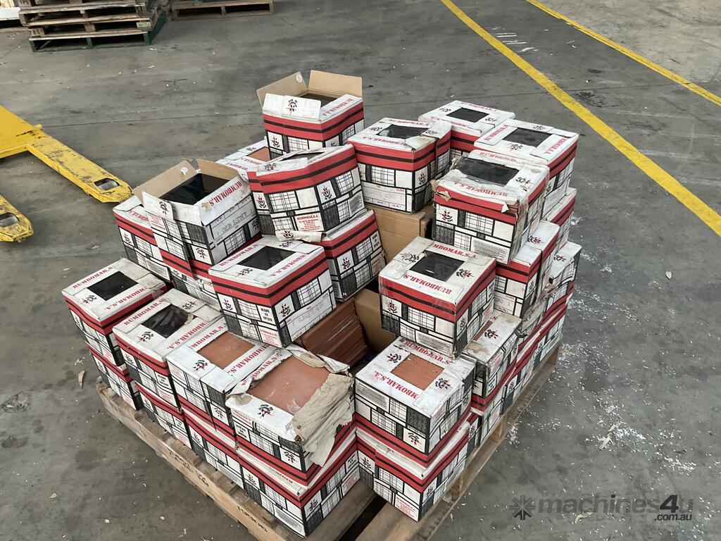 Used Pallet of Rumbomar Black Tiles in Dandenong South, VIC