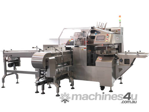 Horizontal premade pouch packing machne. High speed including sealing.