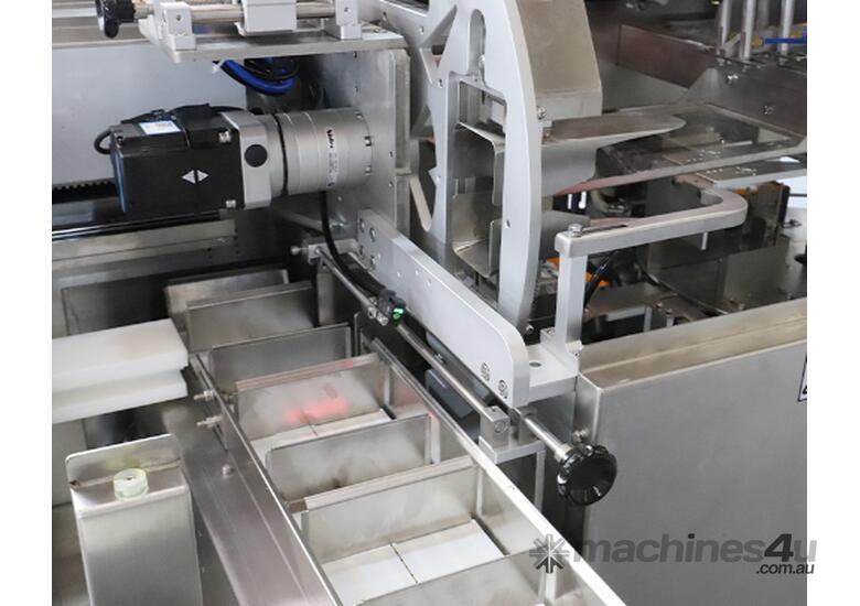 Horizontal premade pouch packing machne. High speed including sealing.