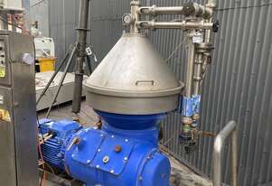 ALFA-LAVAL VNPX 510 SGD34G-50 CLARIFIER CENTRIFUGE 6240rpm 316SS 22kW WINE SKID