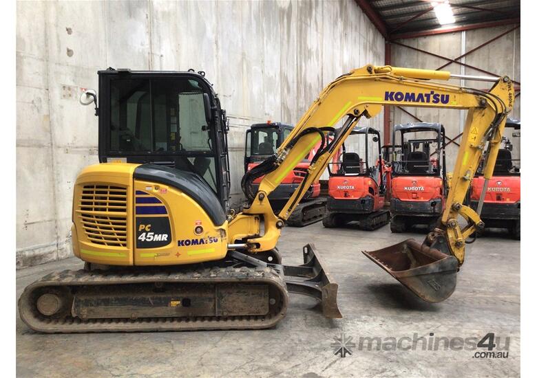 caption 2022 Komatsu PC45MR-5 Mini Excavator