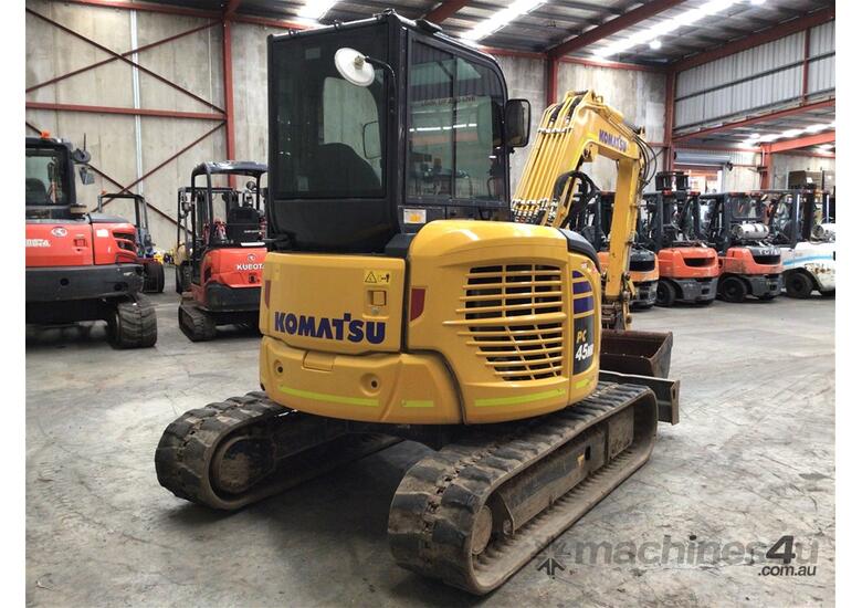 caption 2022 Komatsu PC45MR-5 Mini Excavator