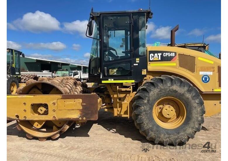 caption 2013 CATERPILLAR CP54B Padfoot Drum Vibratory Soil Compactor