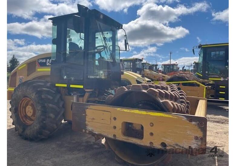 caption 2013 CATERPILLAR CP54B Padfoot Drum Vibratory Soil Compactor