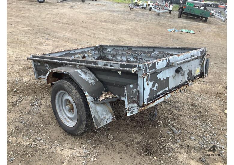 caption Aussie Trailers Single Axle Box Trailer