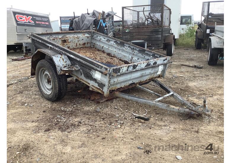 caption Aussie Trailers Single Axle Box Trailer