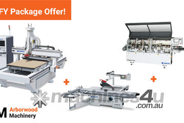 EOFY Sale: Woodworking Machinery Starter Package (CNC + Edgebander + Panel Saw)