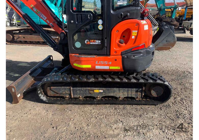 caption Kubota U55-4G 5t excavator
