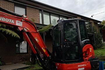 Kubota 4t KX040-4 Angle Blade Excavator