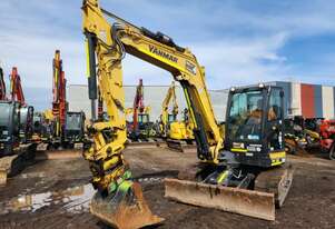 2021 YANMAR VIO80-1 8T EXCAVATOR (M722) WITH T ILT HITCH, BUCKETS, RAIL SPEC AND 2265 HOURS