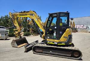 2021 YANMAR VIO80-1 8T EXCAVATOR (M722) WITH T ILT HITCH, BUCKETS, RAIL SPEC AND 2265 HOURS