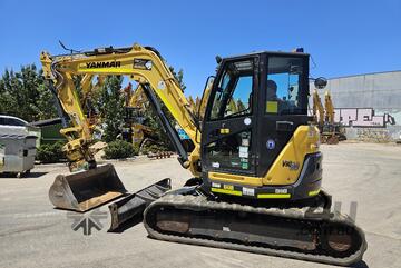 2021 YANMAR VIO80-1 8T EXCAVATOR (M722) WITH T ILT HITCH, BUCKETS, RAIL SPEC AND 2265 HOURS