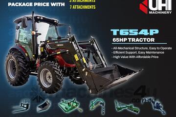 2025 65HP UHI654PLUS Tractor with 7 Attachments