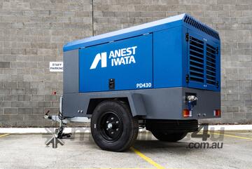 430 CFM Trailer-Mounted Diesel Air Compressor