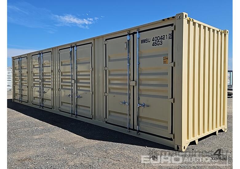 Unused 2025 40HC Container, Lock Box, Four Doors On The Side 