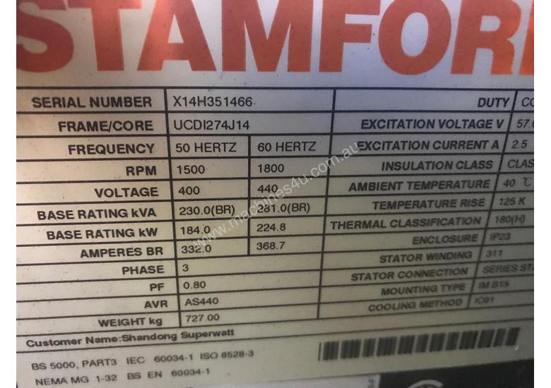 Buy New stamford Stamford Alternator 230kVA Three Phase Alternator in