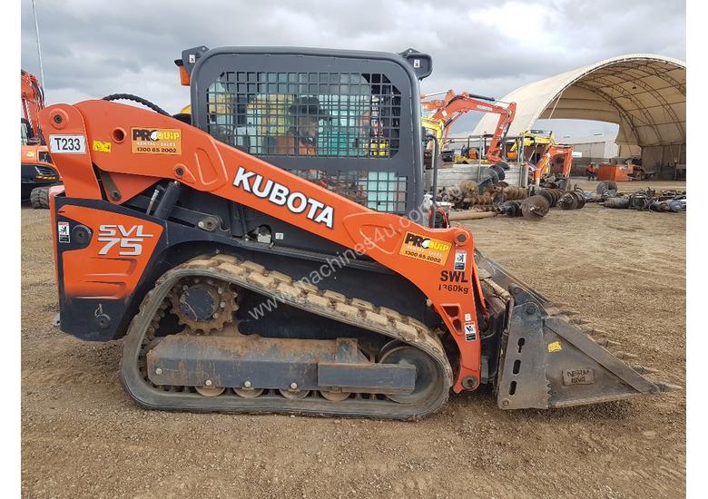 caption 2016 KUBOTA SVL75 TRACK LOADER IN EXCELLENT CONDITION