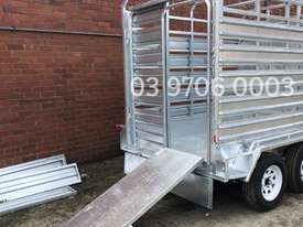 8X5 CATTLE TRAILER 2000ATM CRATE COW LIVESTOCK FARM - picture0' - Click to enlarge
