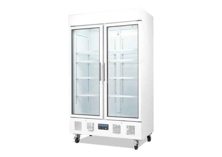 caption Polar CD984-A - Upright Display Chiller 944Ltr Double Door Fridge