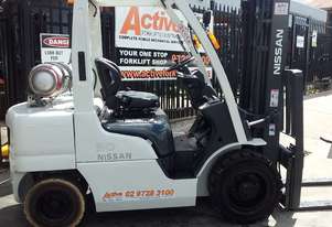 ACTIVE FORKLIFTS - NISSAN Forklift 3 Ton Container Mast 4300mm Lift