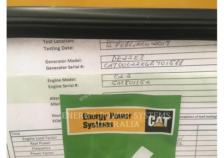 caption CATERPILLAR DE22E3 Portable Generator Sets