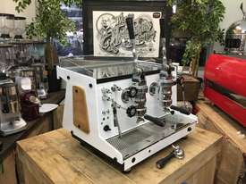 ASTORIA RAPALLO 2 GROUP WHITE LEVER ESPRESSO COFFEE MACHINE - picture0' - Click to enlarge