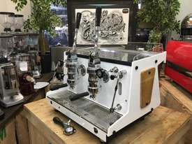 ASTORIA RAPALLO 2 GROUP WHITE LEVER ESPRESSO COFFEE MACHINE - picture1' - Click to enlarge