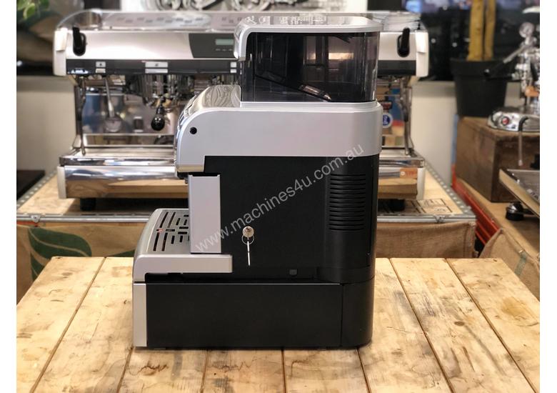 caption SAECO AULIKA SILVER FULLY AUTOMATIC COFFEE MACHINE