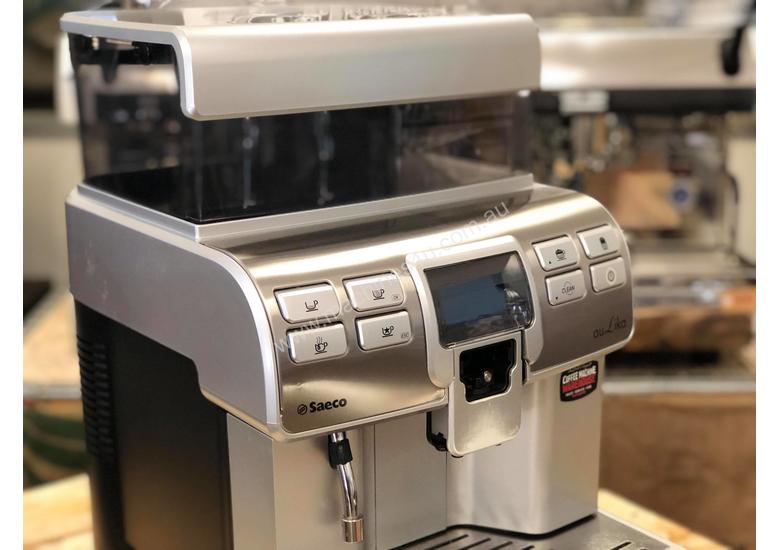 Click to view full size photos SAECO AULIKA SILVER FULLY AUTOMATIC COFFEE MACHINE