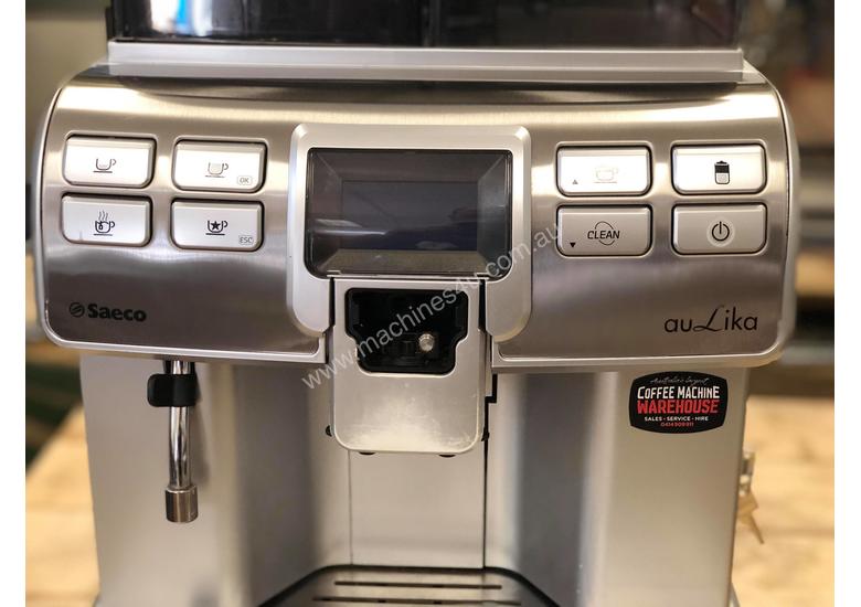 Click to view full size photos SAECO AULIKA SILVER FULLY AUTOMATIC COFFEE MACHINE