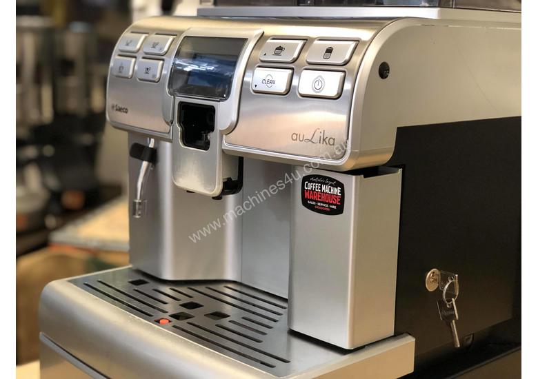 Click to view full size photos SAECO AULIKA SILVER FULLY AUTOMATIC COFFEE MACHINE