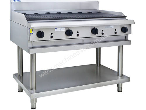 1200mm Chargrill with legs & shelf