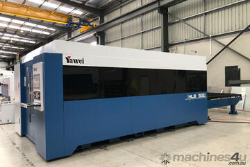   Yawei 3kW HLE-1530 Fiber Laser. Turn-Key Package. Quality machine for in-house cutting.