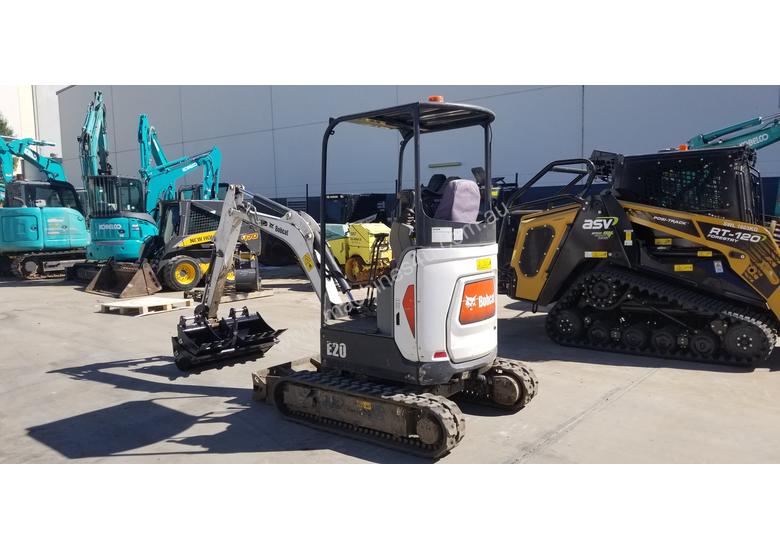 caption Bobcat E20 Mini Excavator