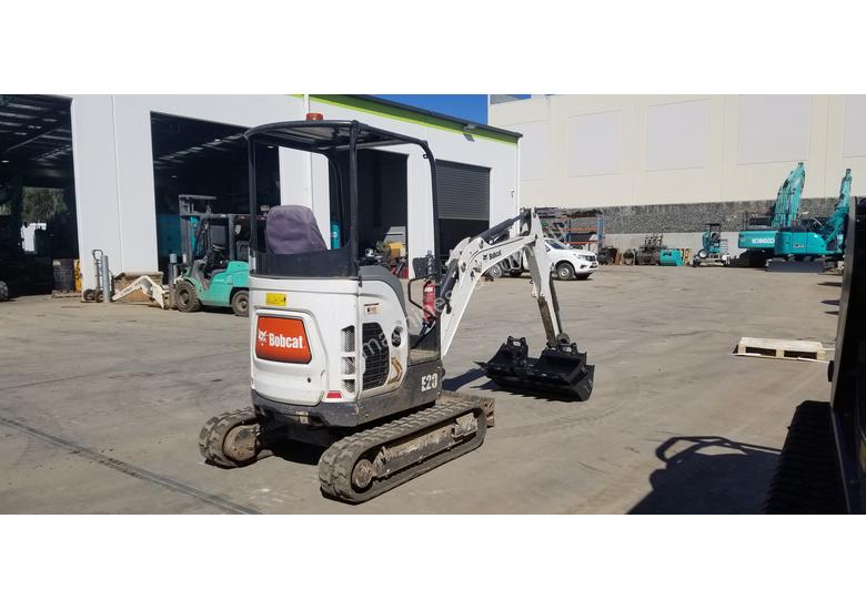 caption Bobcat E20 Mini Excavator