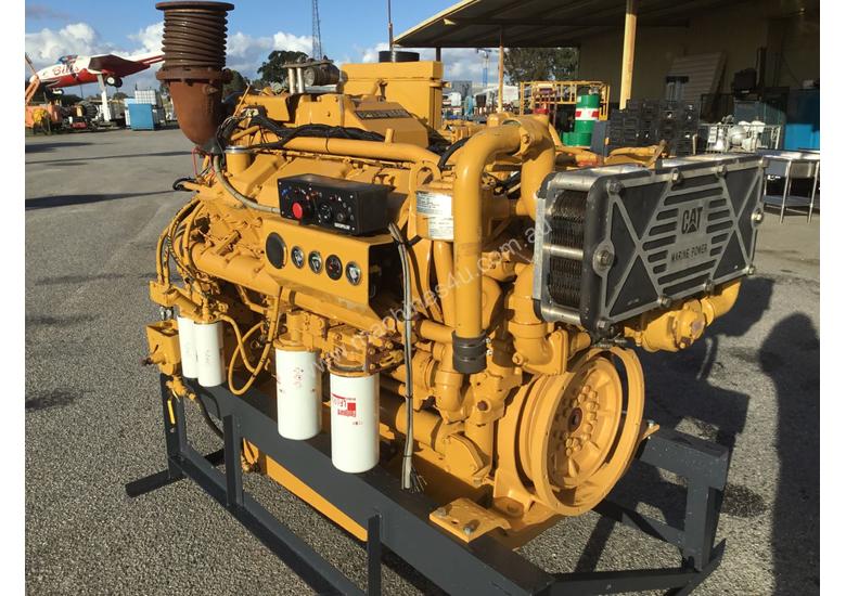 caption CATERPILLAR 3412 MARINE DIESEL ENGINE