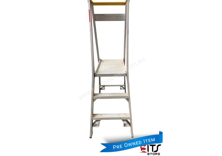 Used Indalex Indalex 1 8m Aluminum Platform Step Ladder Heavy Duty