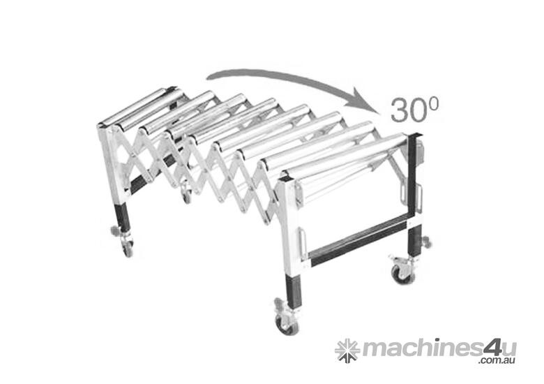 caption 450-1300mm Expandable Flexible Roller Support Conveyor Stand 26133 by Oltre