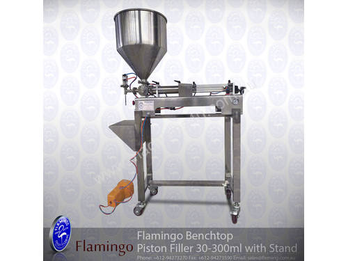 Flamingo Bench-top Piston Filler 30-300ml with Stand (EFPF-B1-300)