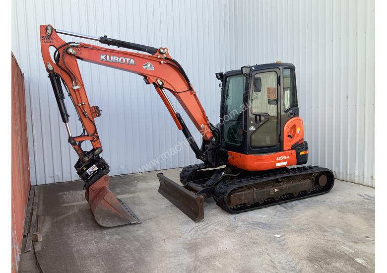 caption Kubota U55-4 Excavator